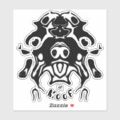 牛の犬のスケッチv3 シール (シート)