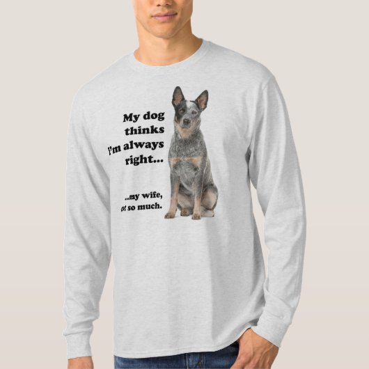 牛の犬v妻Tシャツ Tシャツ (正面)