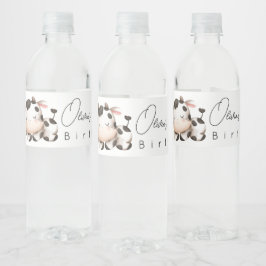 牛の男女兼用誕生日 ペットボトルラベル