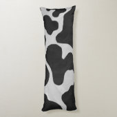 牛の白黒シルエット ボディピロー (裏面 (縦))
