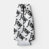 牛の白黒シルエット ボトルクーラー (裏面)