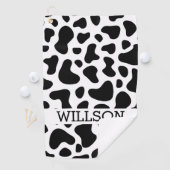 牛の白黒パッチゴルフタオル ゴルフタオル (インサイチュ)
