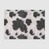 牛の白黒斑点ファー 薄葉紙 (正面)