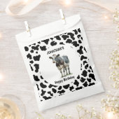 牛の白黒 フェイバーバッグ (クリップ留めされた状態)