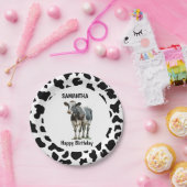 牛の白黒 ペーパープレート (パーティー)