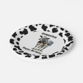 牛の白黒 ペーパープレート (アングル)