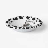 牛の白黒 ペーパーボウル (傾斜あり)