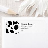 牛の白黒 ラベル (インサイチュ)