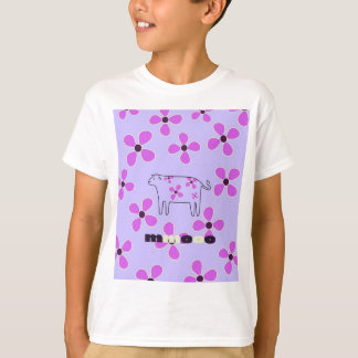 牛の白 Tシャツ