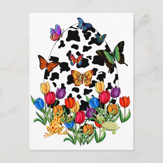 牛の皮の復活卵 シーズンポストカード (正面)