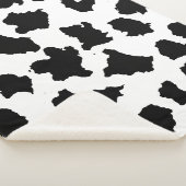 牛の皮の白黒パターン シェルパブランケット (3/4)