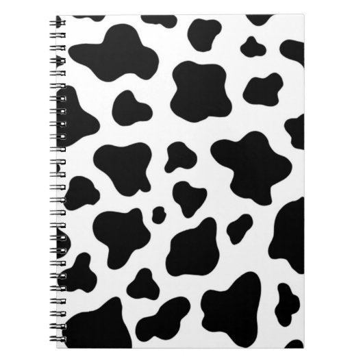 牛の皮の設計モダン素朴な農場 ノートブック (正面)