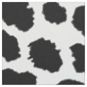 牛の皮プリントパターン（の模様が）ある布 ファブリック (クローズアップ)