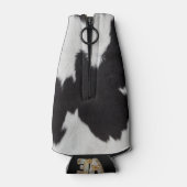 牛の皮白黒 ボトルクーラー (裏面)