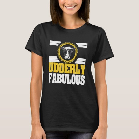 牛の皮肉なパン優しく素晴らしい Tシャツ (正面)