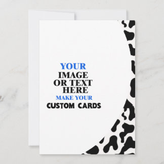 牛の皮膚パターンテンプレート、独自の作成 案内状