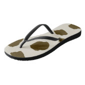 牛の皮茶色 ビーチサンダル (アングル)