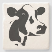 牛の石コースター ストーンコースター (正面)