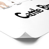 牛の種別図 ポスター (角)