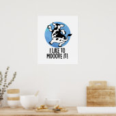 牛の糞が好おもしろいきだ ポスター (キッチン)