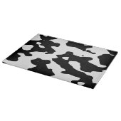 牛の紋様（白黒） カッティングボード (角)