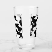 牛の紋様（白黒） タンブラーグラス (左)