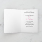 牛の結婚式招待状 折りたとうしカード - ノエル サンキューカード (内部)