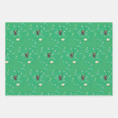 牛の羊の子羊ネズミ ラッピングペーパーシート (正面2)