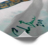 牛の羊フォーク冬の雪のシーン絵画ズGブルース ポスター (角)