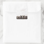 牛の群れと曇り空2 スクエアシール (バッグ)