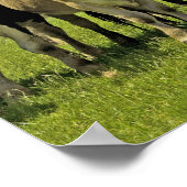 牛の群れと曇り空 ポスター (角)