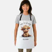 牛の群れに新しい高地 エプロン (インサイチュ)