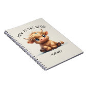 牛の群れに新しい高地 ノートブック (右側)