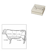 牛の肉質図(2) ラバースタンプ (押印)