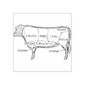 牛の肉質図(2) ラバースタンプ (インプリント)