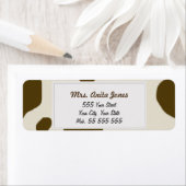 牛の肌の茶色 ラベル (インサイチュ)