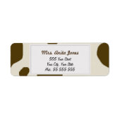 牛の肌の茶色 ラベル (正面)