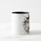 牛の背景 マグカップ (中央)