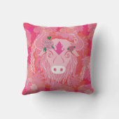 牛の花 クッション (裏面)