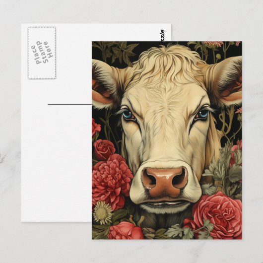 牛の花 ポストカード (正面/裏面)