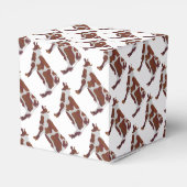 牛の茶色と白のシルエット フェイバーボックス (裏面サイド)