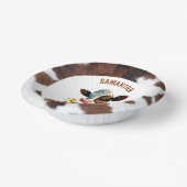 牛の茶色と白 ペーパーボウル (傾斜あり)