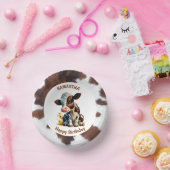 牛の茶色と白 ペーパーボウル (パーティー)