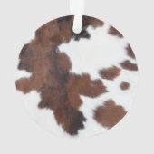 牛の茶色の白 オーナメント (裏面)
