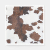 牛の茶色の白 スタンダードランチョンナプキン (正面)