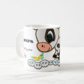 牛の虹の雲マグカップ コーヒーマグカップ (正面左)