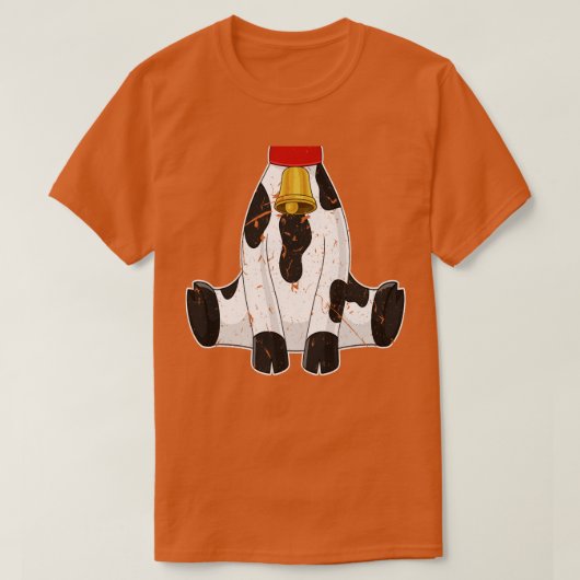 牛の衣装かわいい男の子の女の子ファーム Tシャツ (デザイン正面)