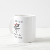 牛の視線が私の顔 コーヒーマグカップ (正面左)