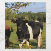 牛の角を取り除く ワインラベル (シングルラベル)