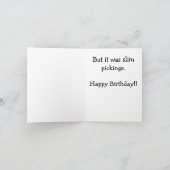 牛の誕生日カード カード (内部)